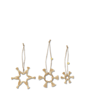 Etoiles en jute - Set de 3...