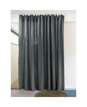 Rideau en lin changeant | POLAR3 | Graphite - Bedandphilosophy