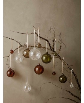 Boule de Noël Twirl Ornaments M | Set de 4 - Ferm Living