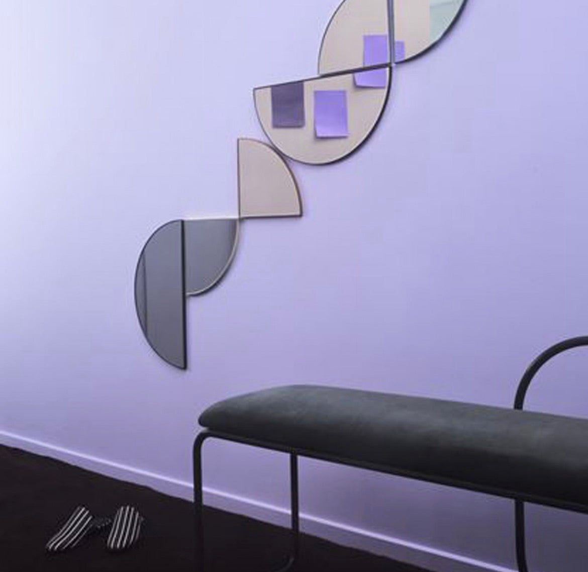 Miroir Demi cercle | Unity - Noir - AYTM