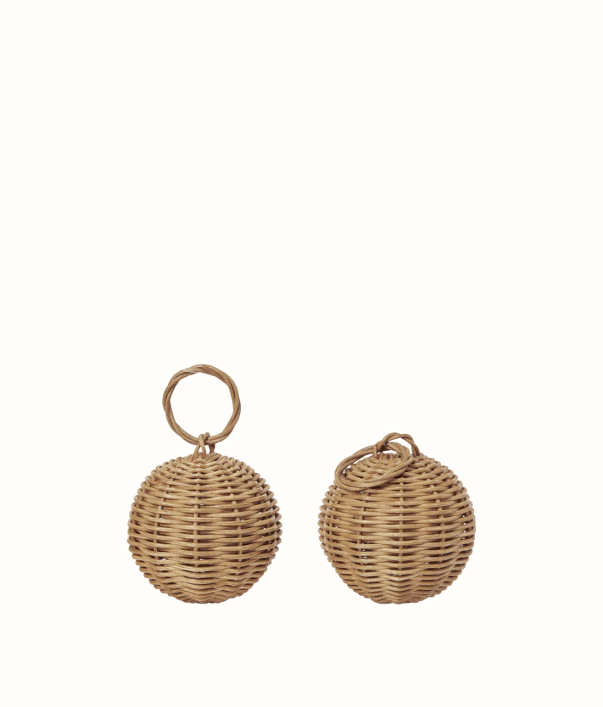 Braided Balls|Natural|Set of 2| Ferm Living