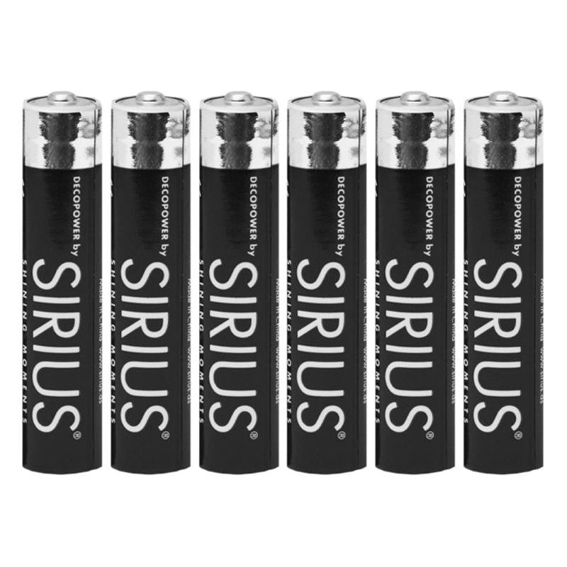 Piles AAAA | Set de 6 - Sirius