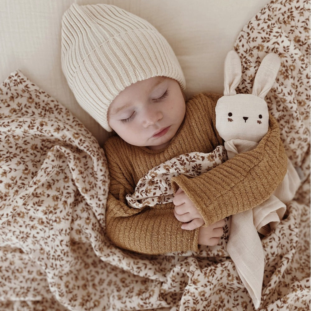 Accessoires - Doudou lange | Lapin Écru - Main Sauvage