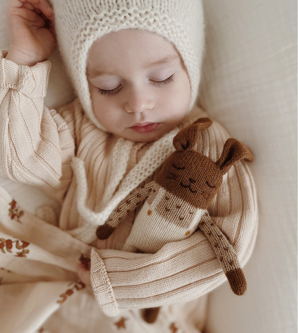 Accessoires - Doudou Lapin | salopette écru - Main Sauvage