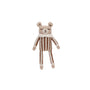 Accessoires - Doudou Ourson | combinaison à rayures noisette - Main Sauvage