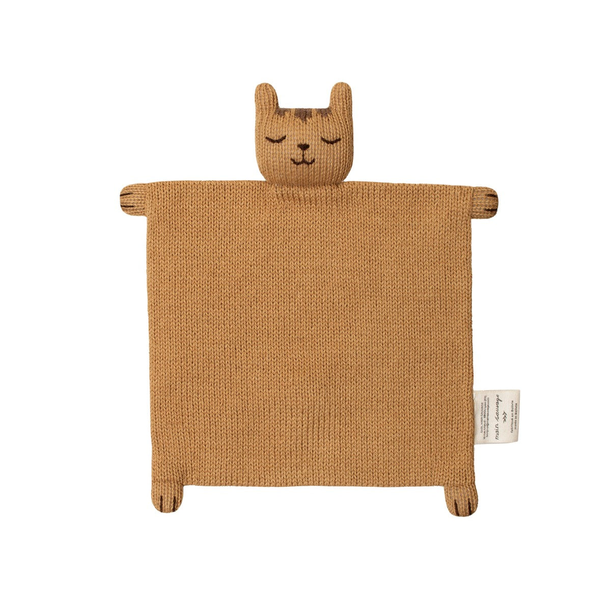 Accessoires - Doudou plat tricoté | tigre - Main Sauvage