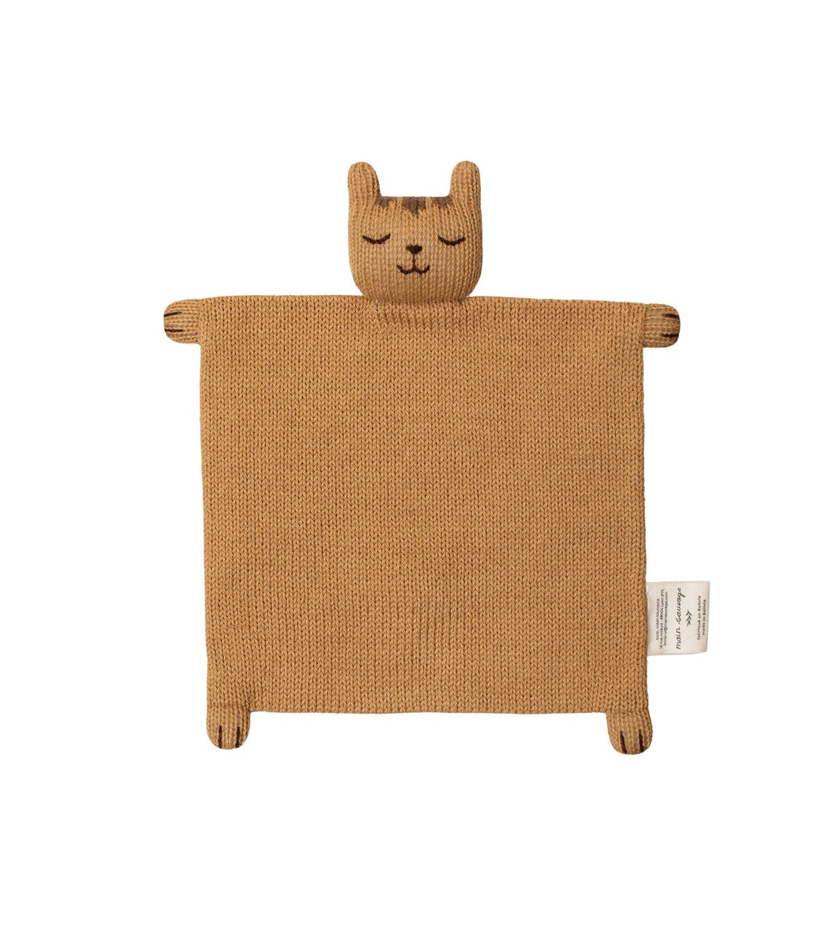Accessoires - Doudou plat tricoté | tigre - Main Sauvage