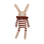 Accessoires - Grand Doudou Lapin | combishort rayé sienne - Main Sauvage