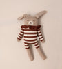 Accessoires - Grand Doudou Lapin | combishort rayé sienne - Main Sauvage