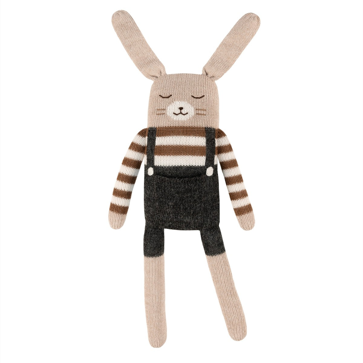 Accessoires - Grand Doudou Lapin | salopette noire - Main Sauvage