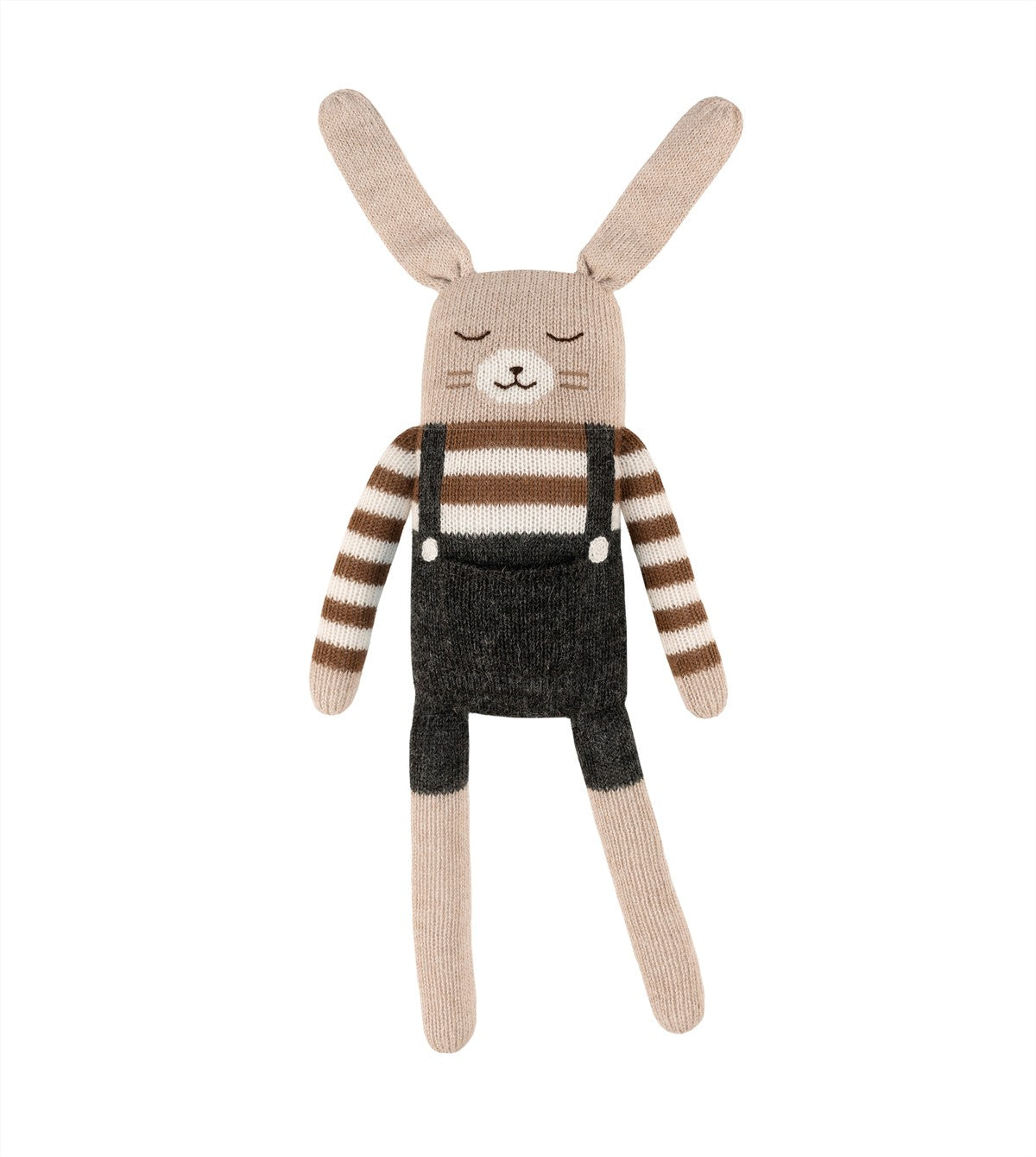 Accessoires - Grand Doudou Lapin | salopette noire - Main Sauvage
