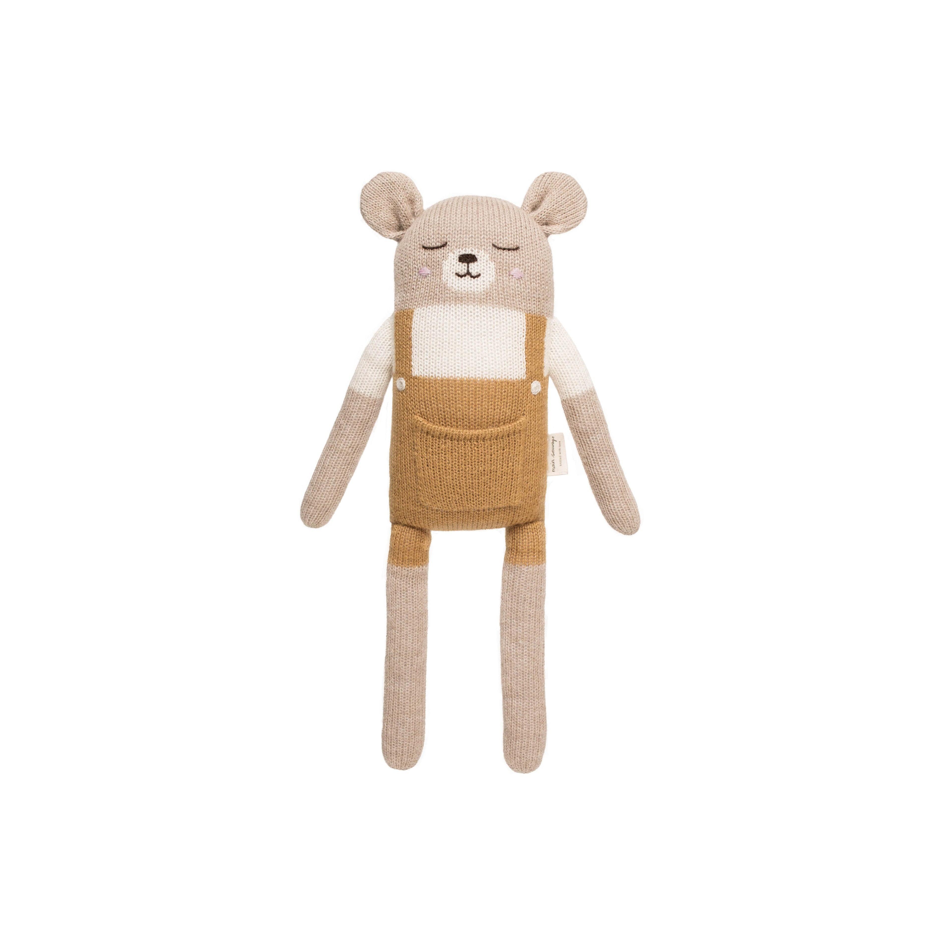 Accessoires - Grand Doudou Ours | Ocre - Main Sauvage