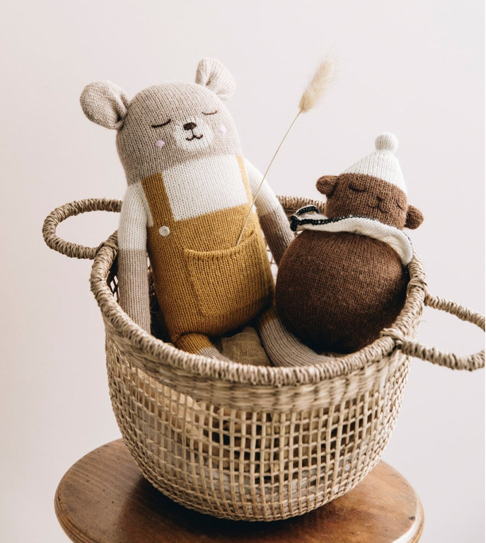 Accessoires - Grand Doudou Ours | Ocre - Main Sauvage