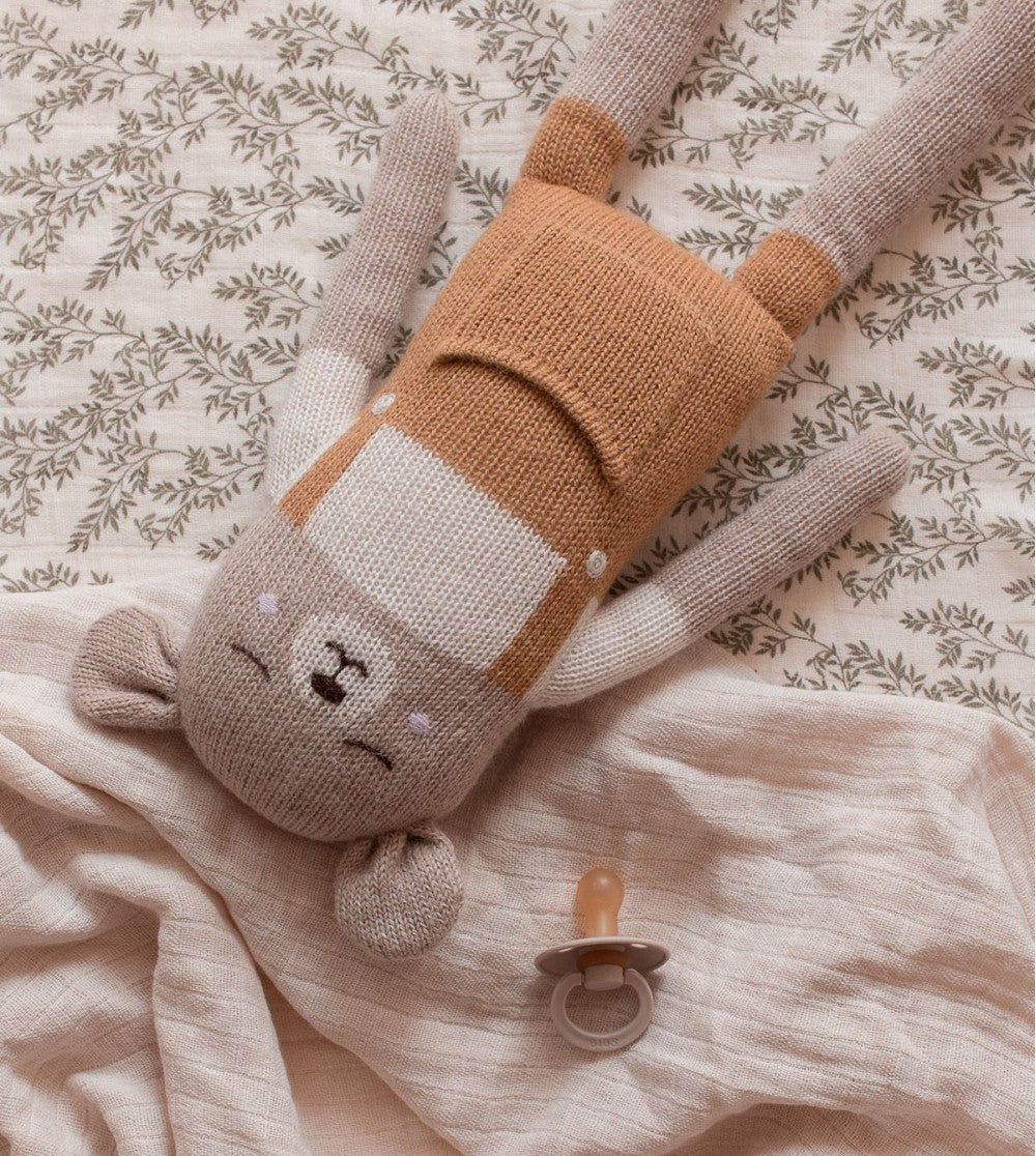 Accessoires - Grand Doudou Ours | Ocre - Main Sauvage