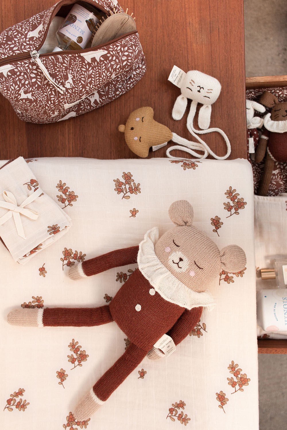 Accessoires - Grand Doudou Ours | pyjama sienne - Main Sauvage