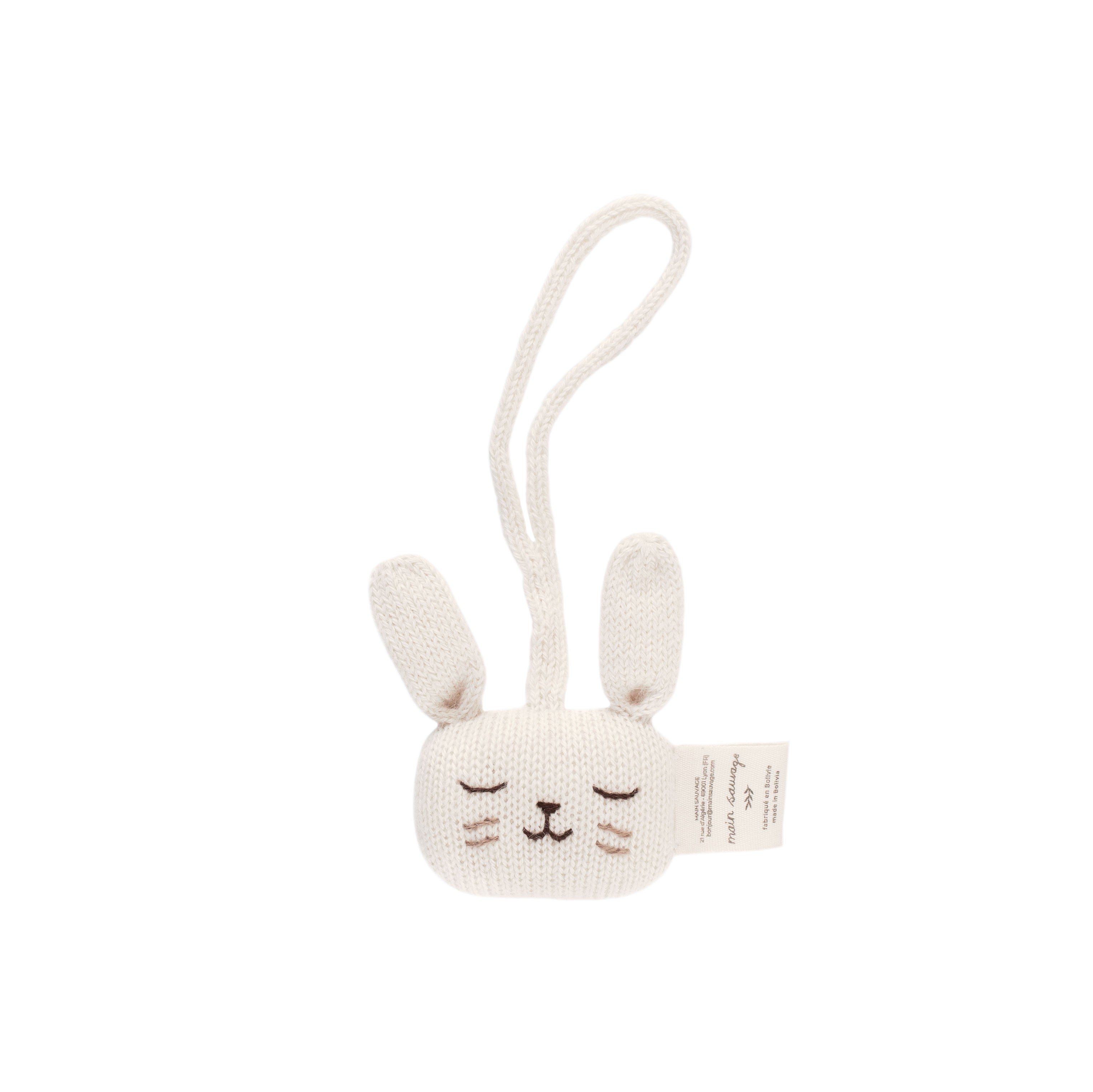 Accessoires - Hochet à suspendre | Lapin Écru - Main Sauvage