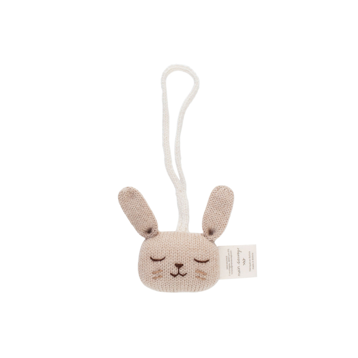 Accessoires - Hochet à suspendre | Lapin Sable - Main Sauvage