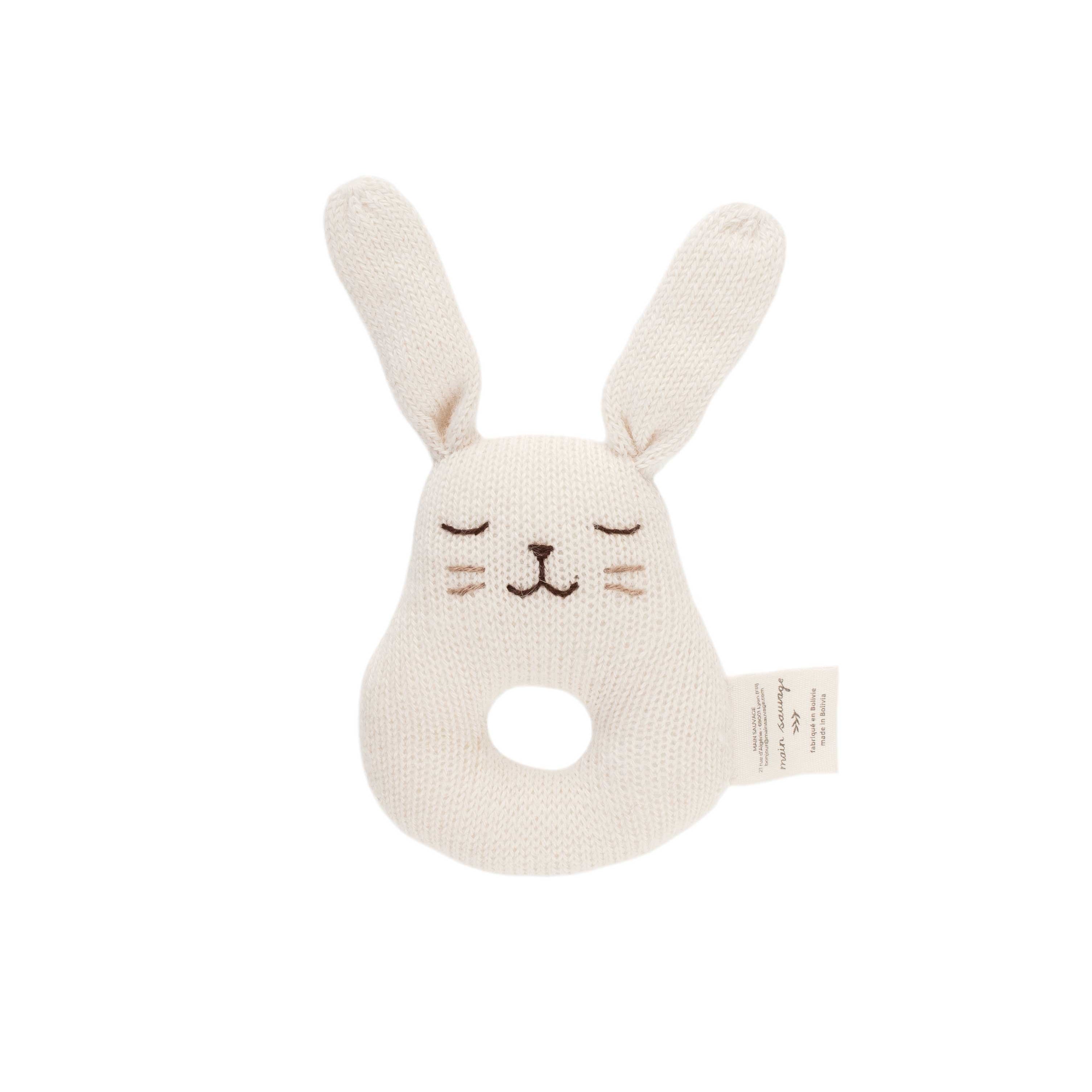 Accessoires - Hochet | Lapin Écru - Main Sauvage