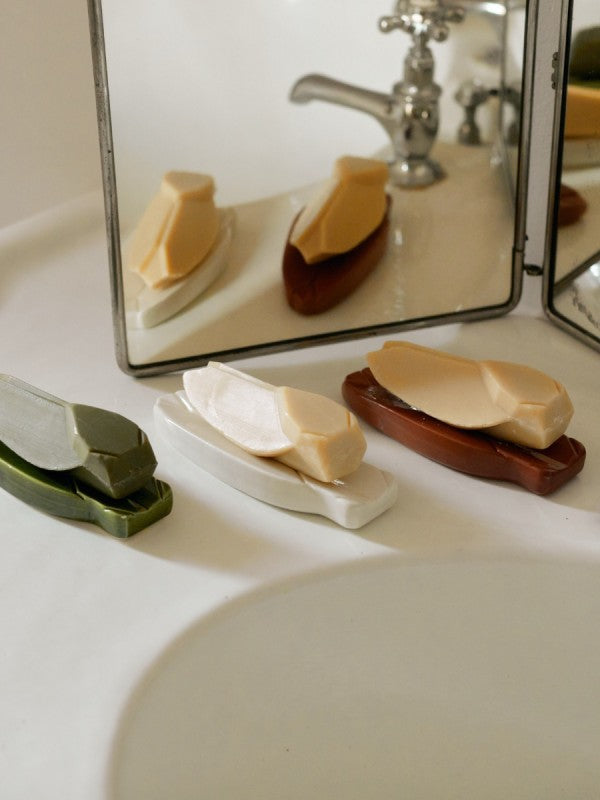 Accessoires salle de bains - Coffret savon & porte savon | Cigale - Monochromic x Fer à Cheval