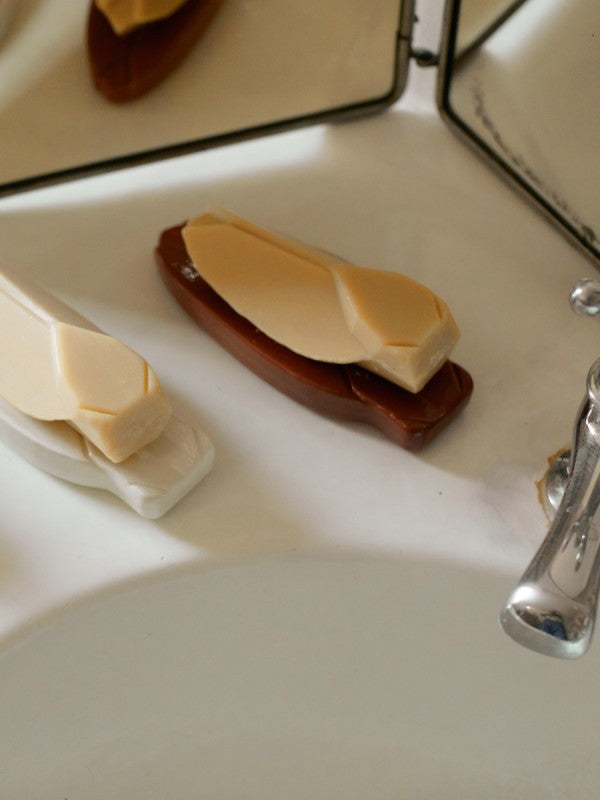 Accessoires salle de bains - Coffret savon & porte savon | Cigale - Monochromic x Fer à Cheval