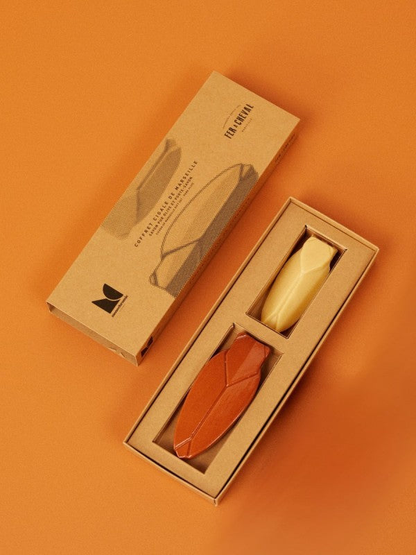 Accessoires salle de bains - Coffret savon & porte savon | Cigale - Monochromic x Fer à Cheval