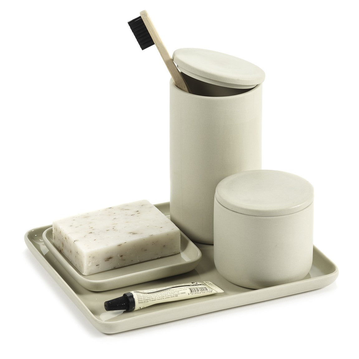 Accessoires salle de bains - Porte-savon en porcelaine carré Cose - Serax