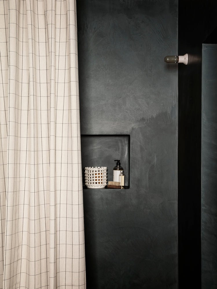 Accessoires salle de bains - Rideau de douche | Chambray | Grid - Ferm Living