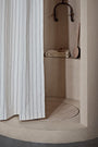 Accessoires salle de bains - Rideau de douche | Chambray | Off-White / Chocolate - Ferm Living