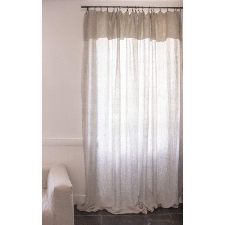 Accessoires salle de bains - Rideau en lin changeant | POLAR3 | Graphite - Bedandphilosophy