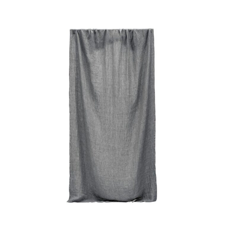 Accessoires salle de bains - Rideau en lin changeant | POLAR3 | Graphite - Bedandphilosophy