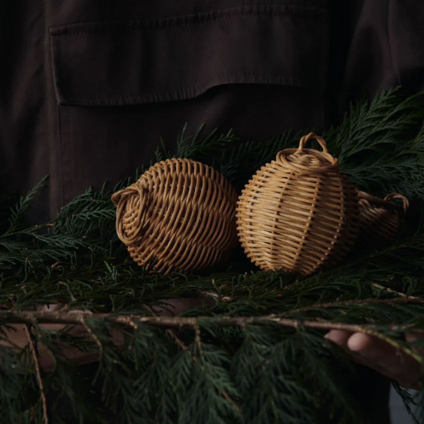 Accueil - Boules tressés|Natural|Set de 2| Ferm Living