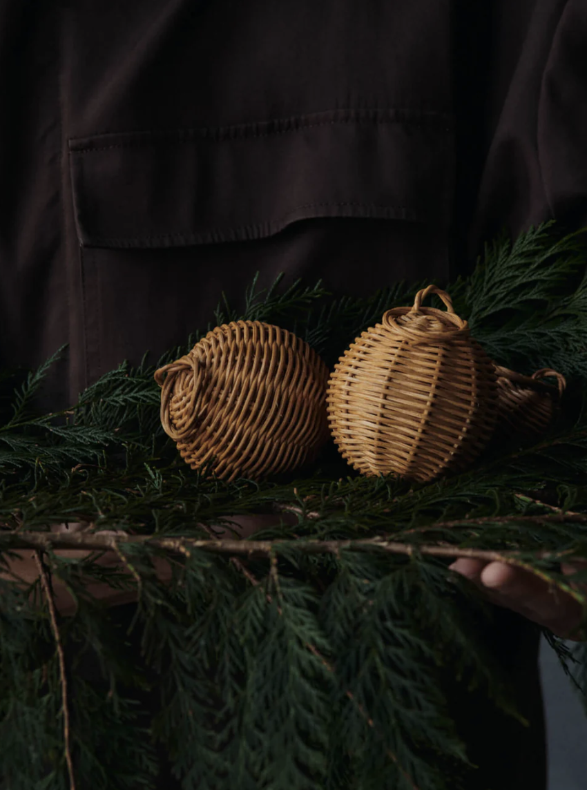 Accueil - Boules tressés|Natural|Set de 2| Ferm Living