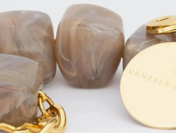 Accueil - Bracelet | Mini Organic Shaped | Biancone Marble | Vanessa Baroni