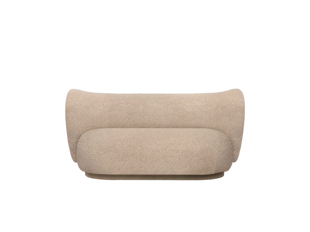 Accueil - Canapé | Rico Sofa 2-seater | Raw Bouclé - Ferm Living