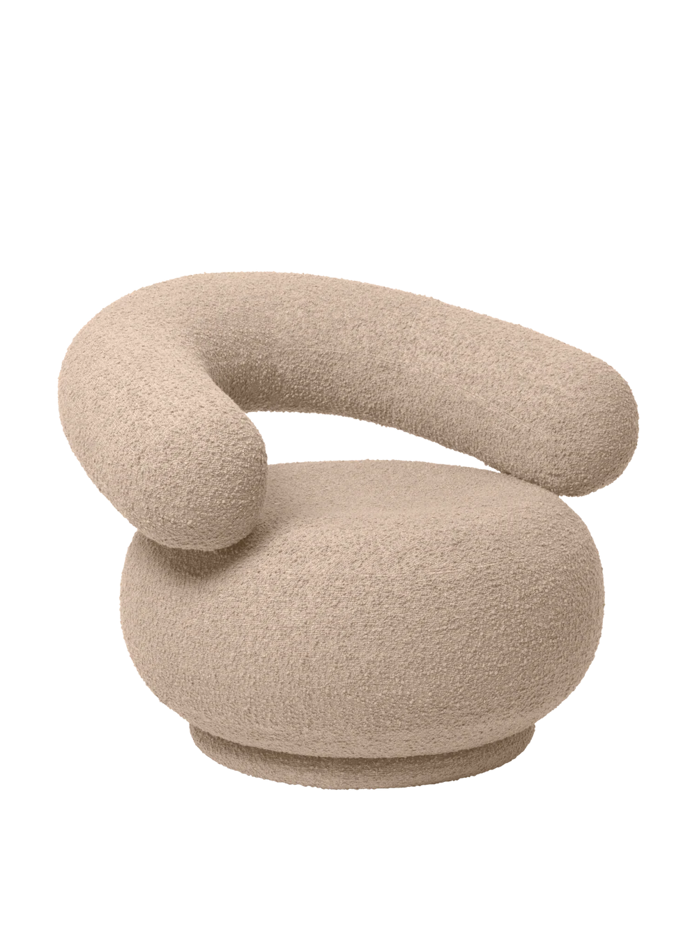 Accueil - Chaise longue | Orbo Lounge Chair | Raw Bouclé - Ferm Living