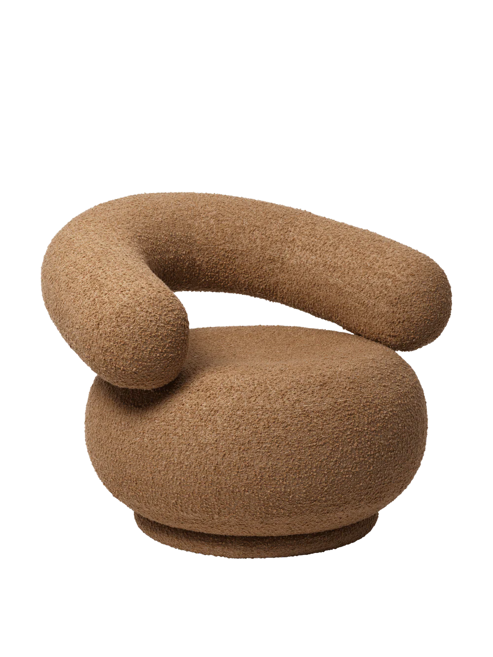 Accueil - Chaise longue | Orbo Lounge Chair | Raw Bouclé - Ferm Living