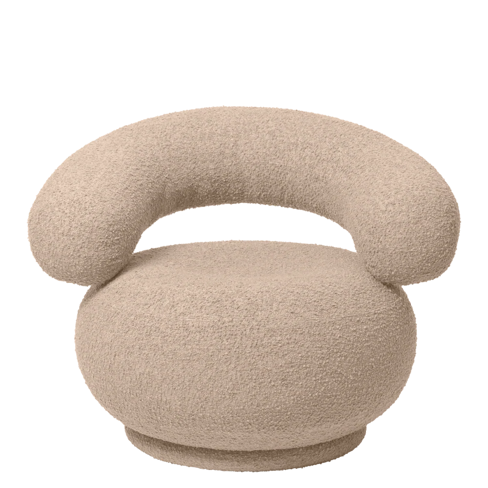 Accueil - Chaise longue | Orbo Lounge Chair | Raw Bouclé - Ferm Living