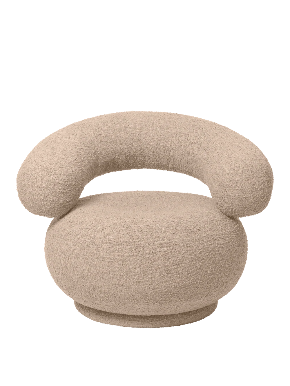 Accueil - Chaise longue | Orbo Lounge Chair | Raw Bouclé - Ferm Living