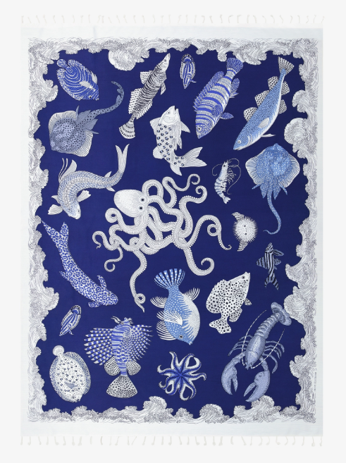 Accueil - Fouta 140| Poseidon | Bleu | Inoui Edition
