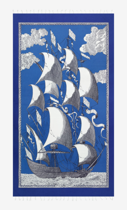 Accueil - Fouta | Des Rives Et Des Rêves | Bleu | Inoui Edition