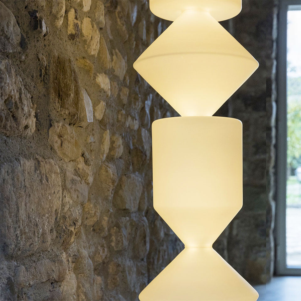 Accueil - Lampadaire | Costantina | Opal verre blanc - Mogg