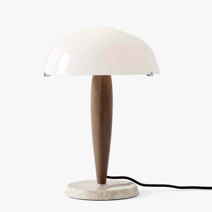Accueil - Lampe à Poser | Herman | Shy3 |Noyer Marbre | ø 25 cm - & Tradition