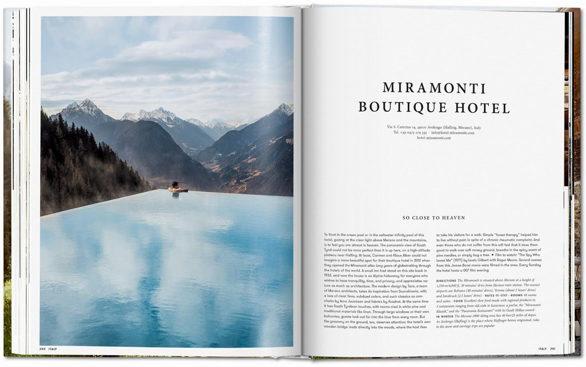 Accueil - Livre | Great Escapes Alps - Taschen