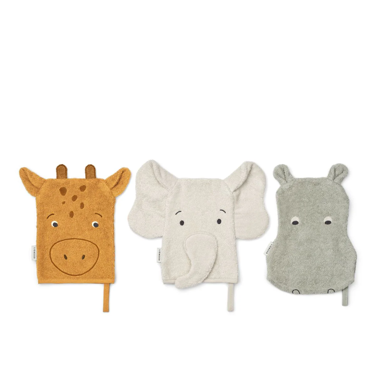 Accueil - Lot de 3 gants de toilettes | Sylvester - Liewood