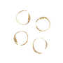 Accueil - Rond de serviette| Feuille de houx |Set de 4| Ferm Living
