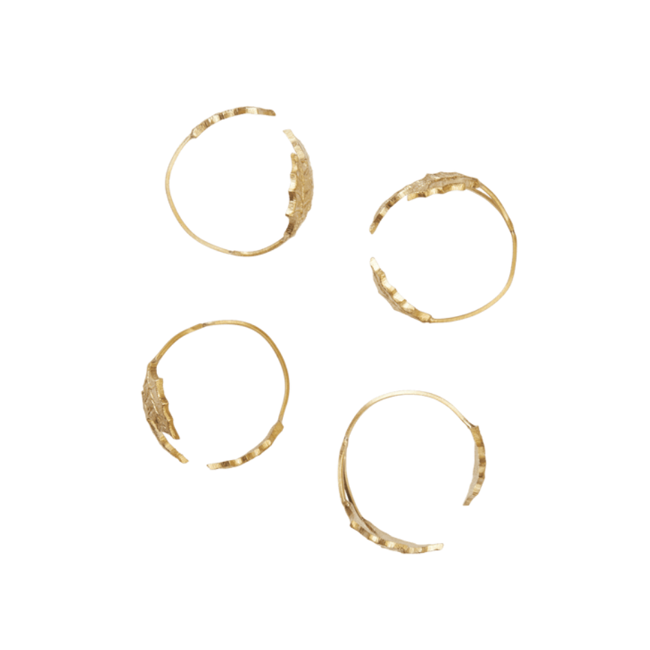 Accueil - Rond de serviette| Feuille de houx |Set de 4| Ferm Living