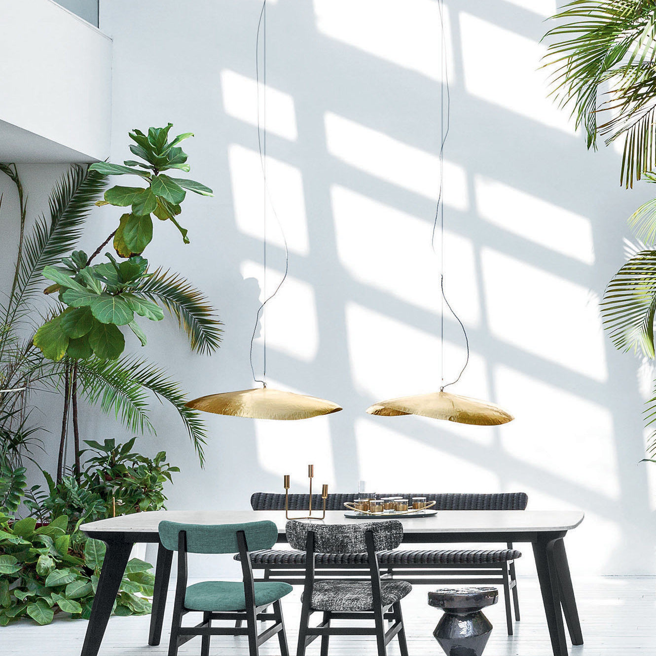 Accueil - Suspension | Brass 95 | L 80 cm - Gervasoni