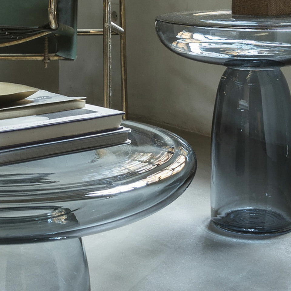 Accueil - Table D'Appoint | Olo Glass | Steel - Mogg