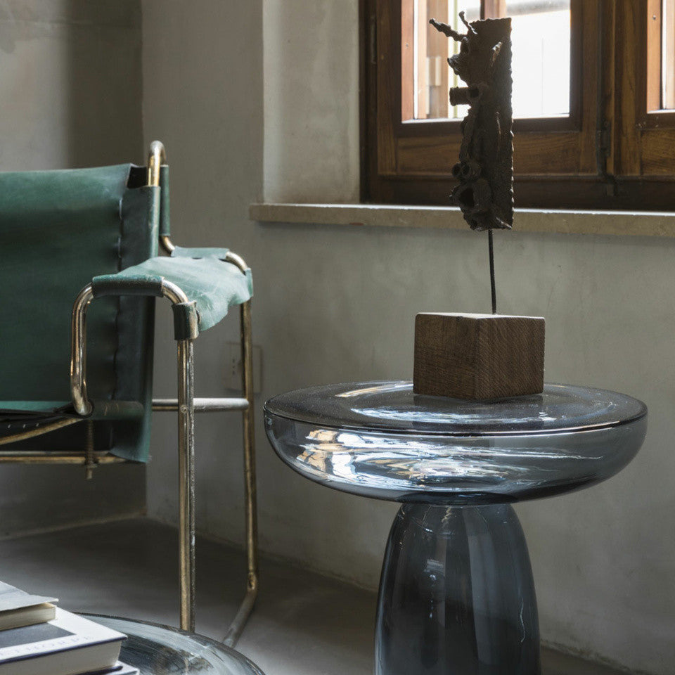Accueil - Table D'Appoint | Olo Glass | Steel - Mogg