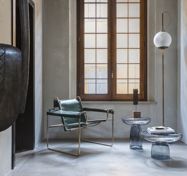 Accueil - Table D'Appoint | Olo Glass | Steel - Mogg
